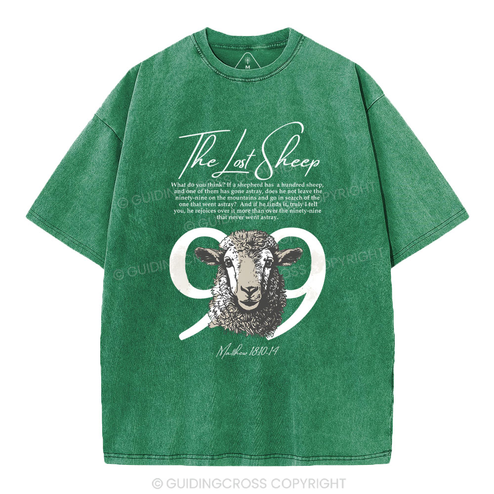 The Lost Sheep Christian Washed T-Shirt