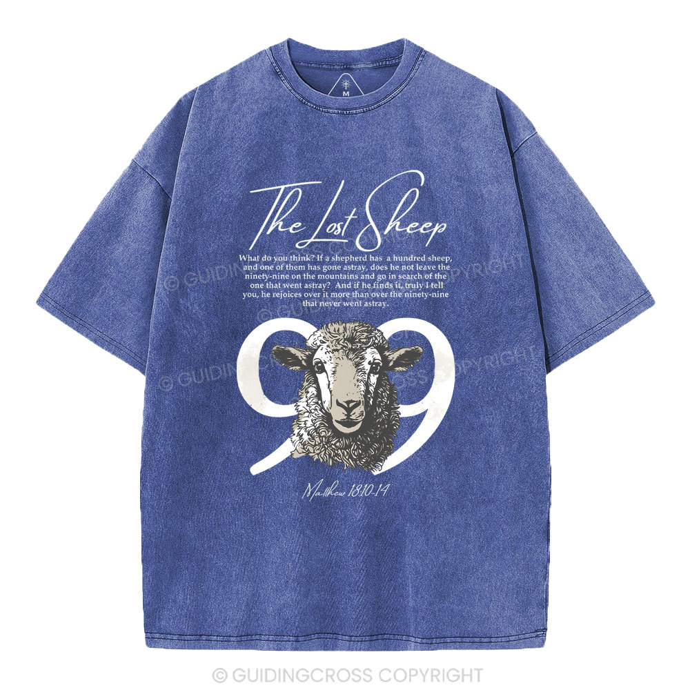 The Lost Sheep Christian Washed T-Shirt