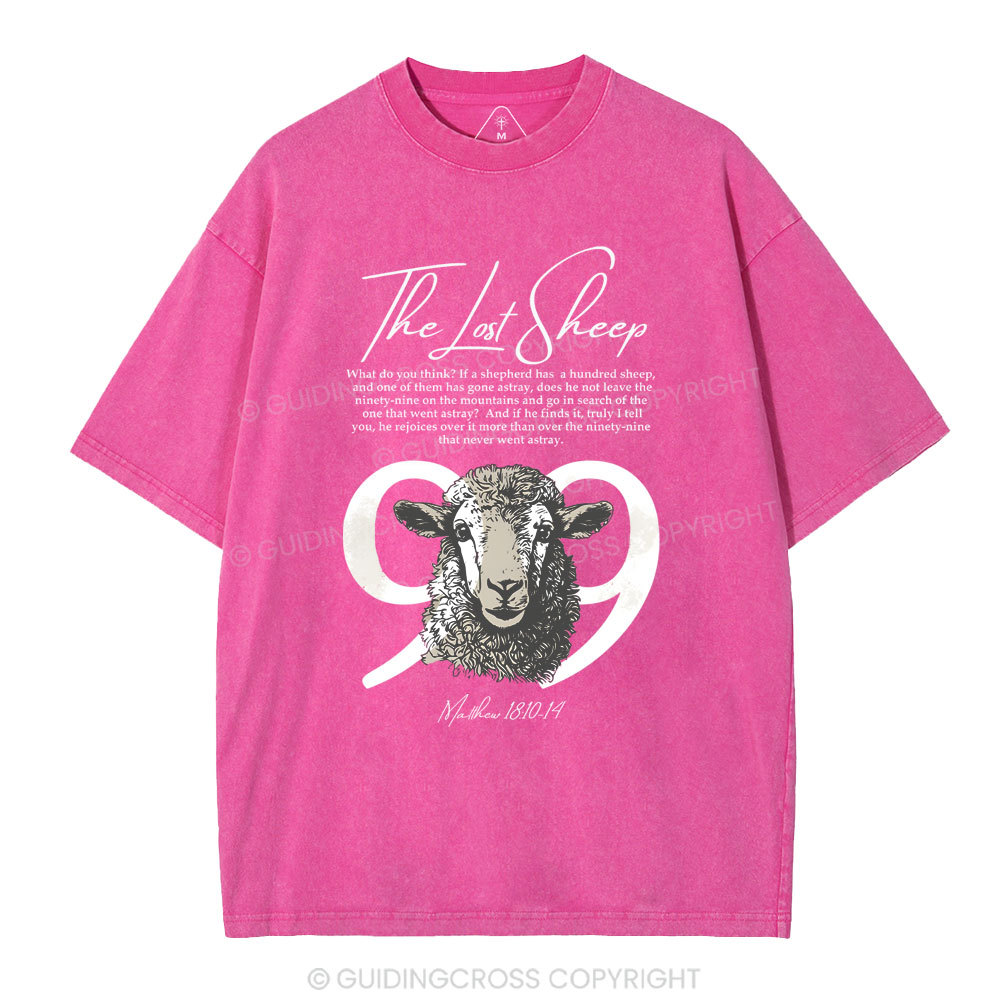 The Lost Sheep Christian Washed T-Shirt