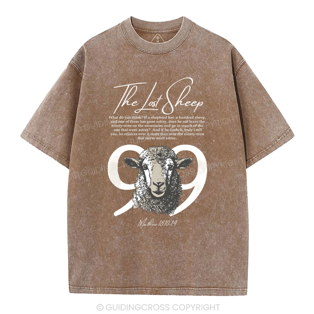 The Lost Sheep Christian Washed T-Shirt