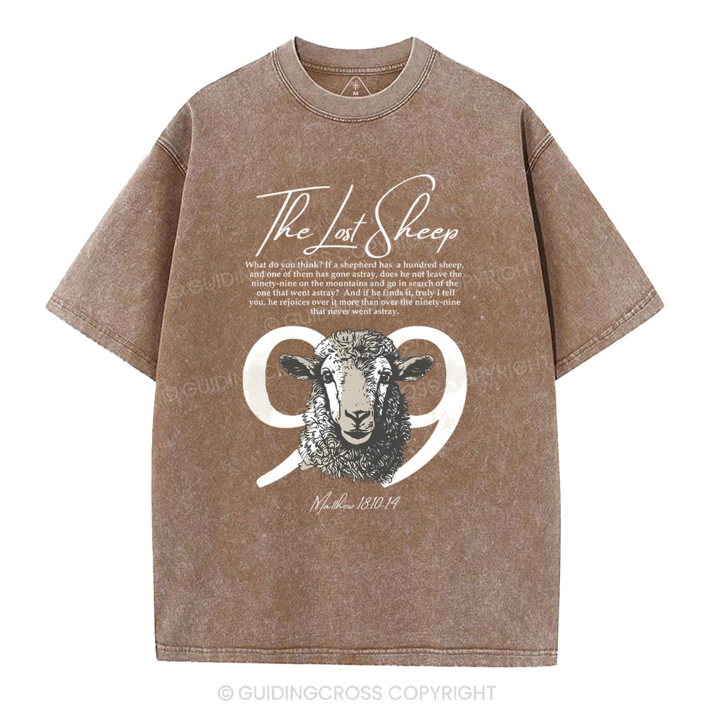 The Lost Sheep Christian Washed T-Shirt