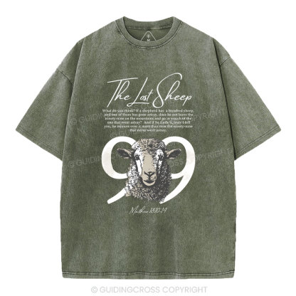 The Lost Sheep Christian Washed T-Shirt