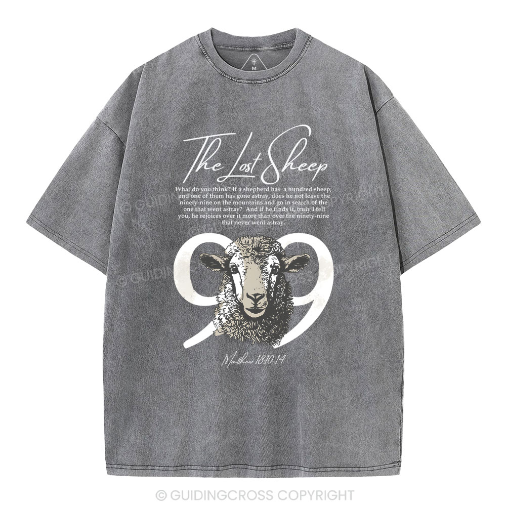 The Lost Sheep Christian Washed T-Shirt