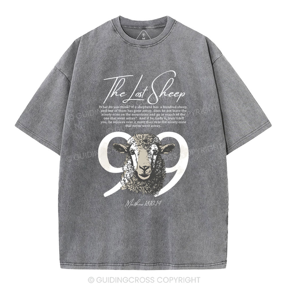 The Lost Sheep Christian Washed T-Shirt