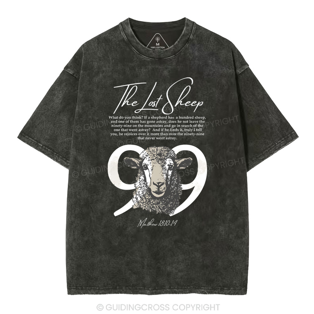 The Lost Sheep Christian Washed T-Shirt