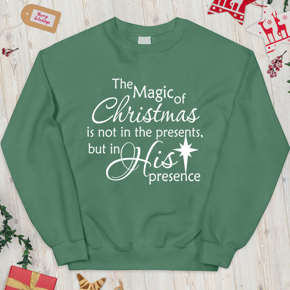 The Magic Of Christmas Christian Sweatshirt