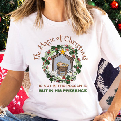The Magic Of Christmas Christian T-Shirt