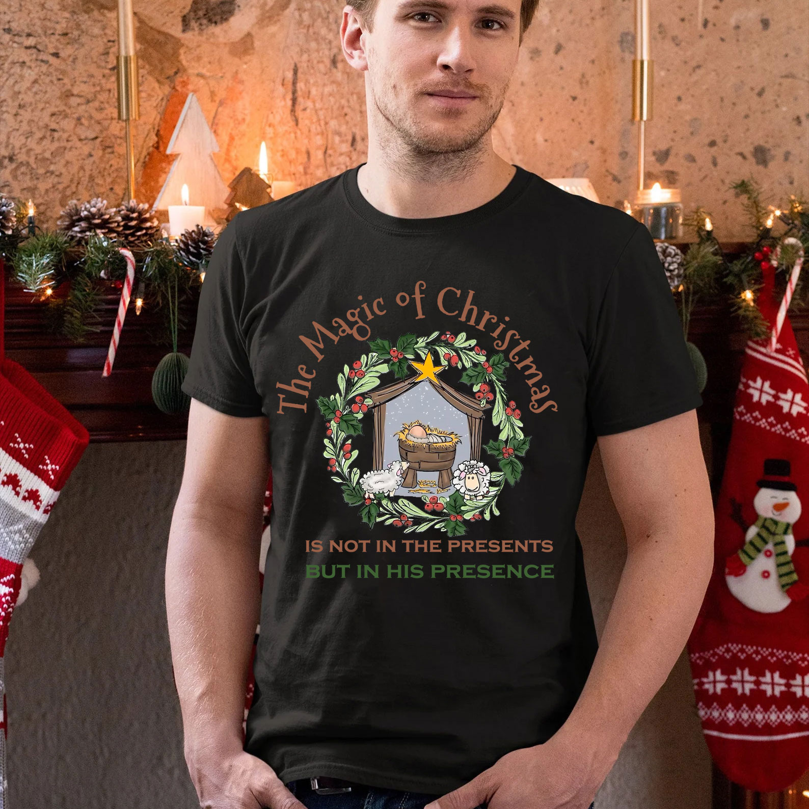 The Magic Of Christmas Christian T-Shirt