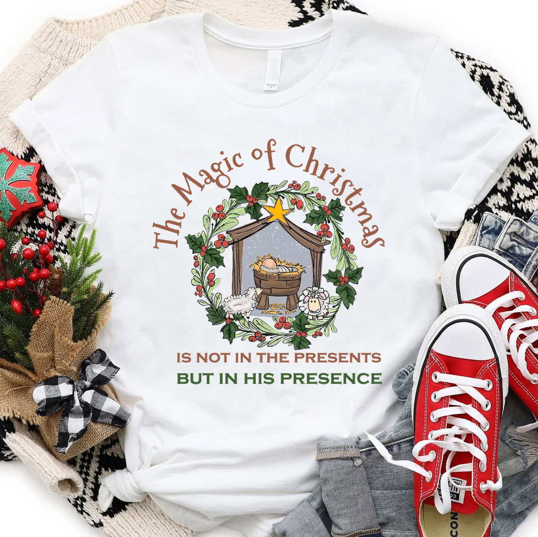 The Magic Of Christmas Christian T-Shirt