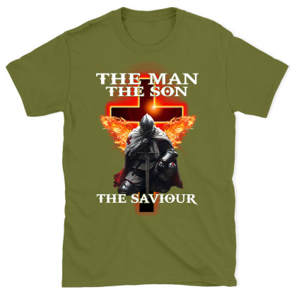 The Man The Son The Saviour Christian  T-Shirt