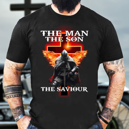 The Man The Son The Saviour Christian  T-Shirt