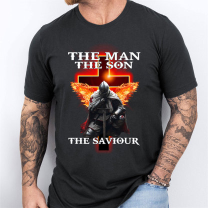 The Man The Son The Saviour Christian  T-Shirt