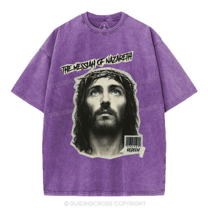 The Messiah Of Nazareth Christian Washed T-Shirt