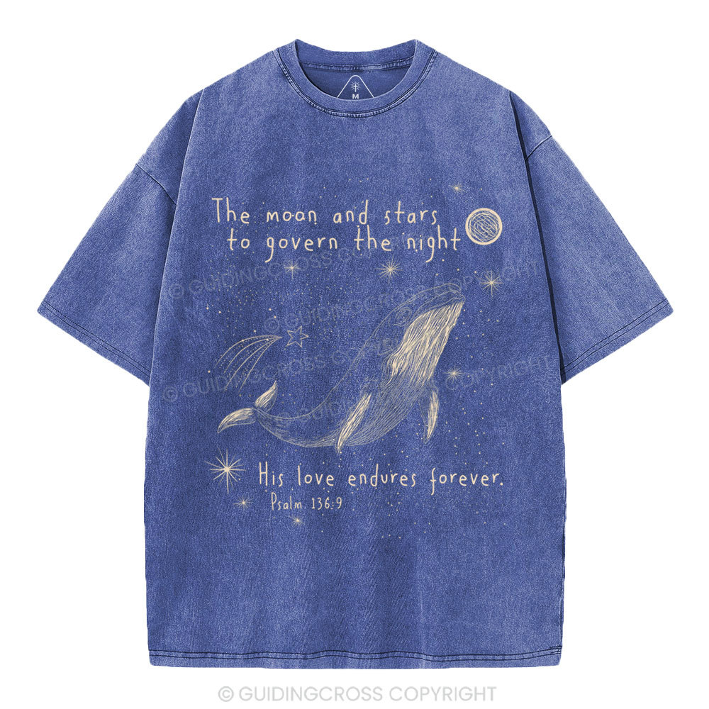 The Moon And Stars To Govern The Night Christian Washed T-Shirt
