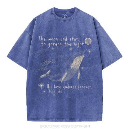 The Moon And Stars To Govern The Night Christian Washed T-Shirt