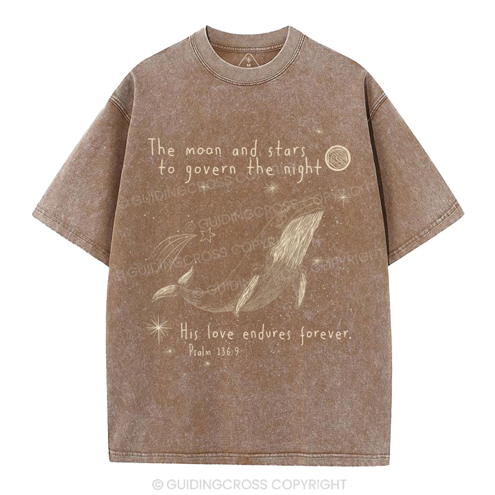 The Moon And Stars To Govern The Night Christian Washed T-Shirt