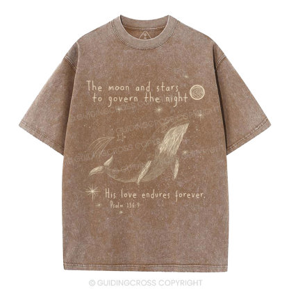 The Moon And Stars To Govern The Night Christian Washed T-Shirt