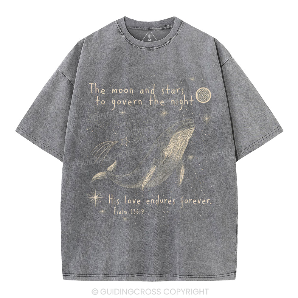 The Moon And Stars To Govern The Night Christian Washed T-Shirt