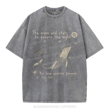 The Moon And Stars To Govern The Night Christian Washed T-Shirt