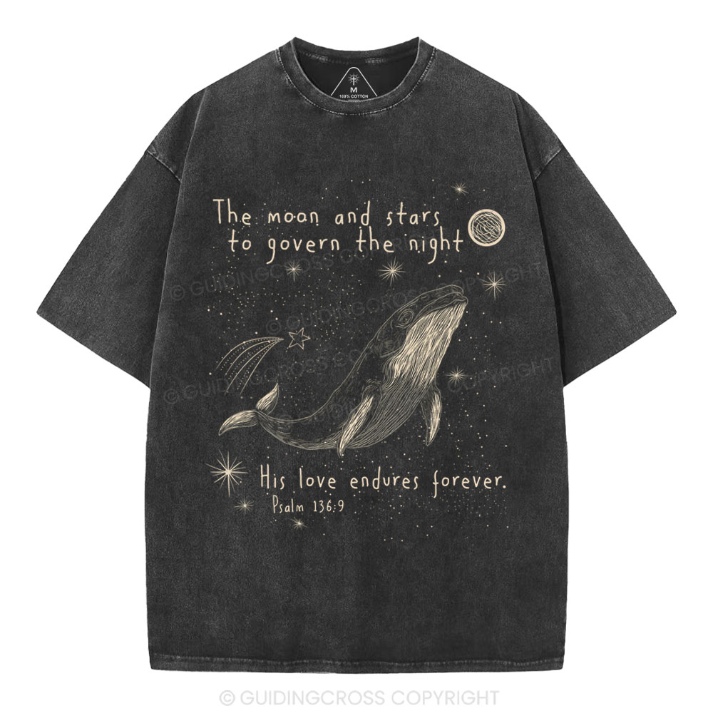 The Moon And Stars To Govern The Night Christian Washed T-Shirt