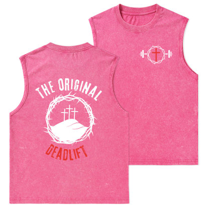 The Original Deadlift Christian Washed Tank Top