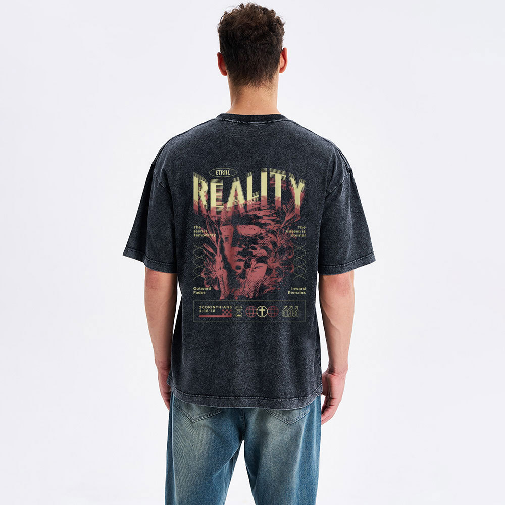 The Outward Fades But The Inward Remains Christian Washed T-Shirt