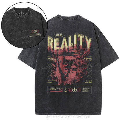 The Outward Fades But The Inward Remains Christian Washed T-Shirt