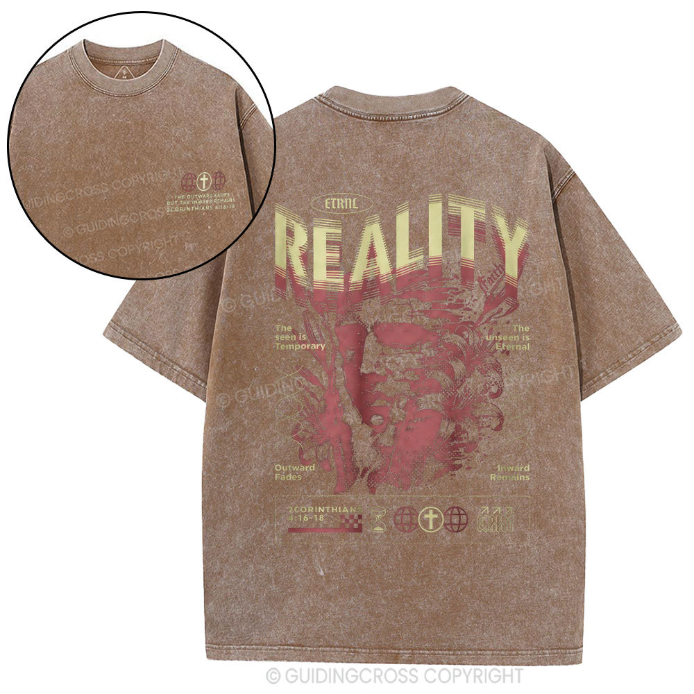 The Outward Fades But The Inward Remains Christian Washed T-Shirt