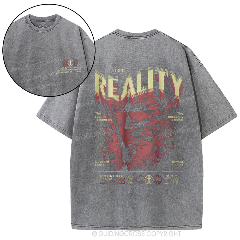 The Outward Fades But The Inward Remains Christian Washed T-Shirt