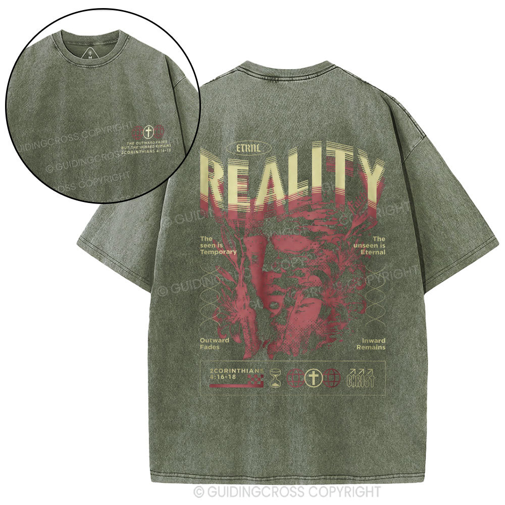 The Outward Fades But The Inward Remains Christian Washed T-Shirt