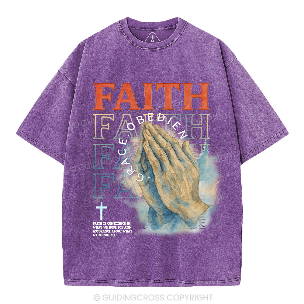 The Power Of Prayer Christian Washed T-Shirt