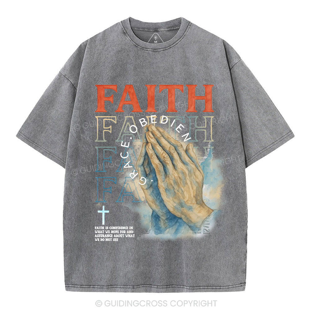 The Power Of Prayer Christian Washed T-Shirt