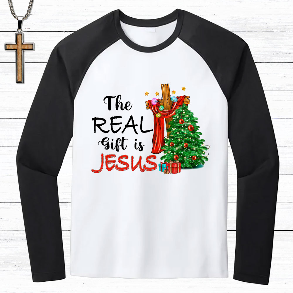The Real Gift Jesus Christmas Shirt The Real Gift Jesus Christmas Shirt
