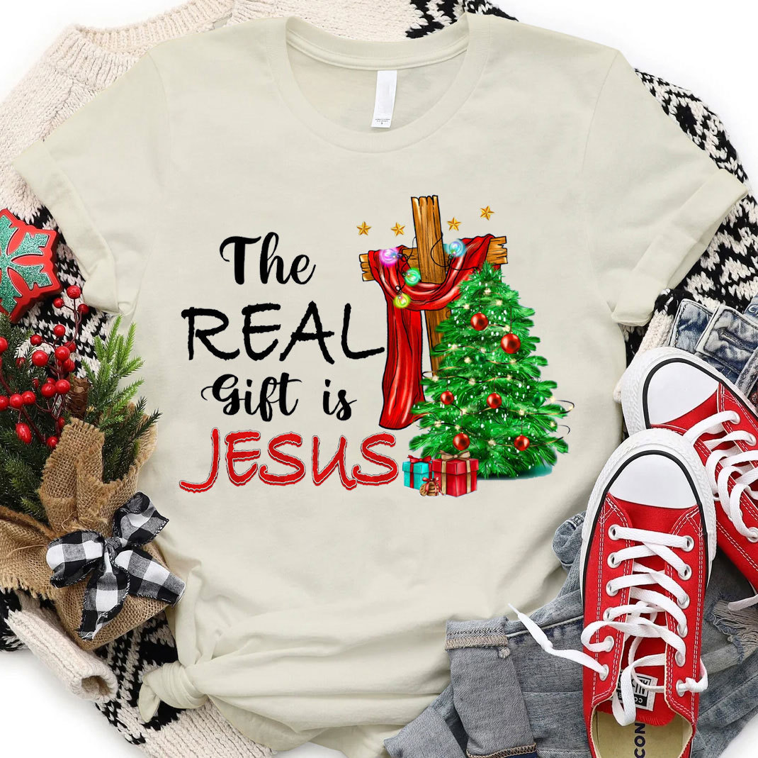 The Real Gift Is Jesus Christian T-Shirt