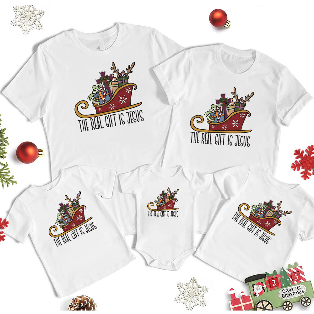 The Real Gift Jesus Christmas Shirt The Real Gift Jesus Christmas Shirt