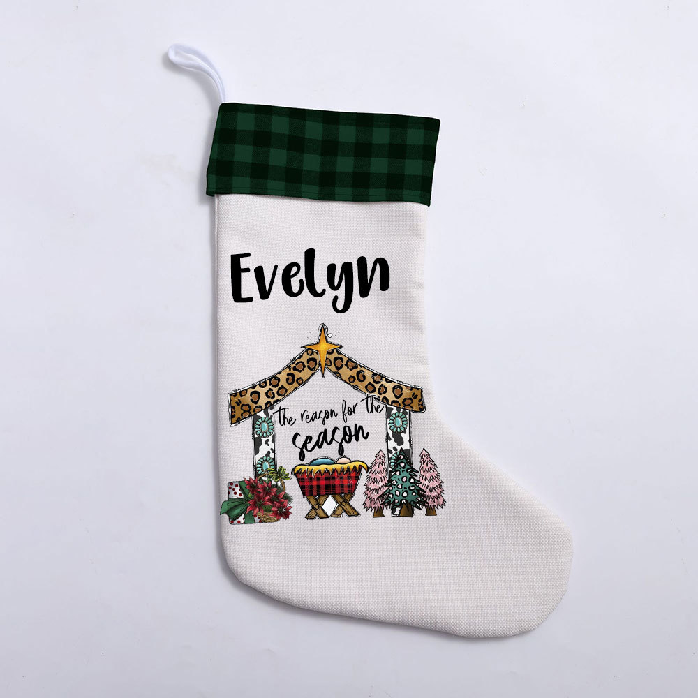 The Reason For The Season Christian Christmas Stocking