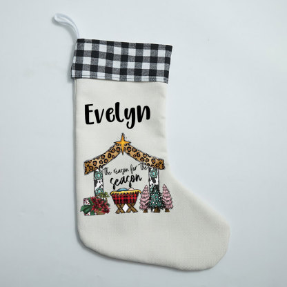 The Reason For The Season Christian Christmas Stocking