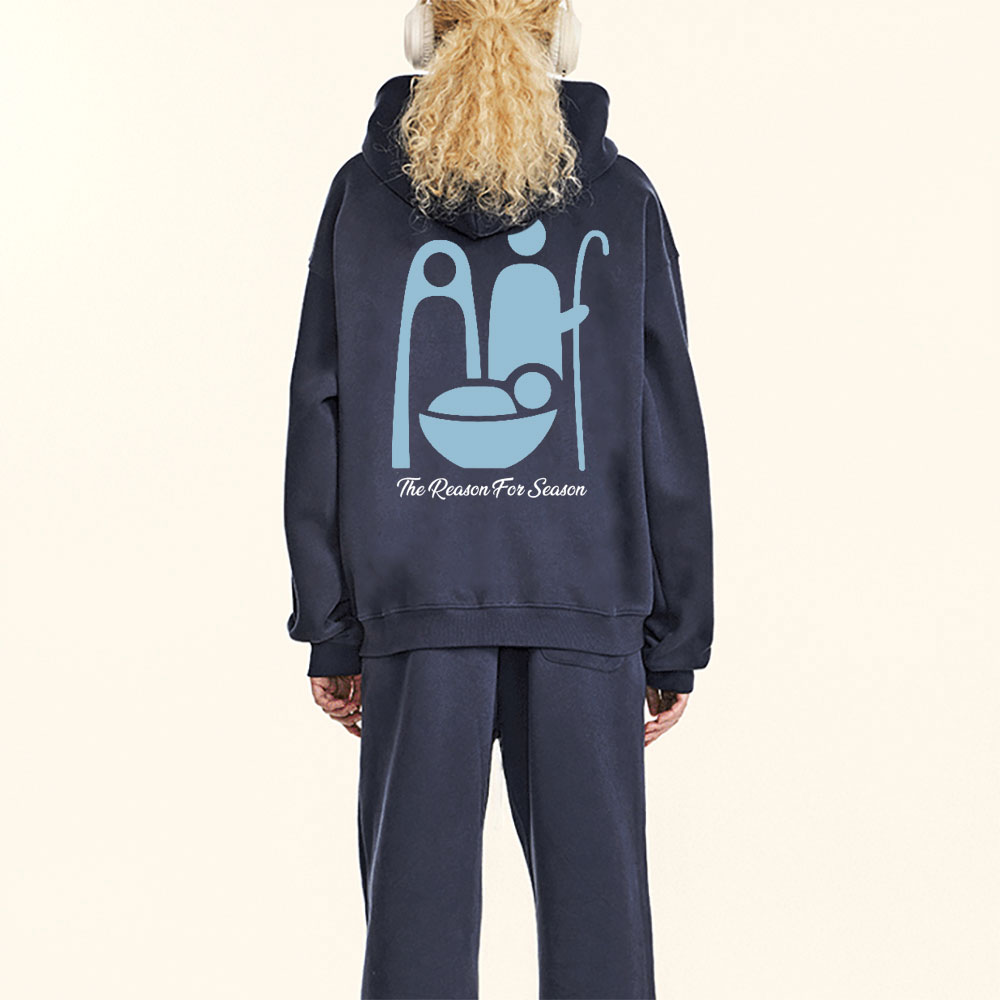 The Reason For The Season Christian Fleece Hoodie Set