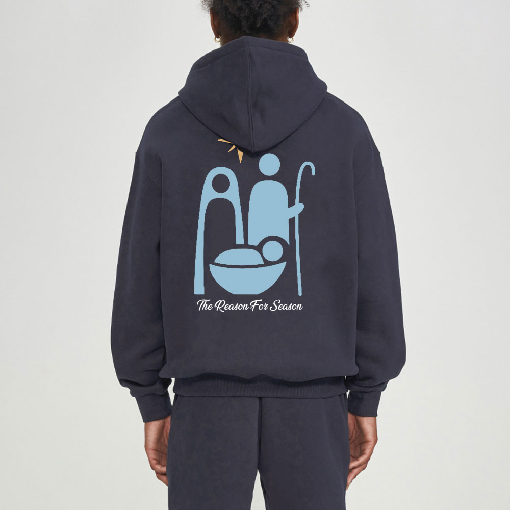 The Reason For The Season Christian Fleece Hoodie Set