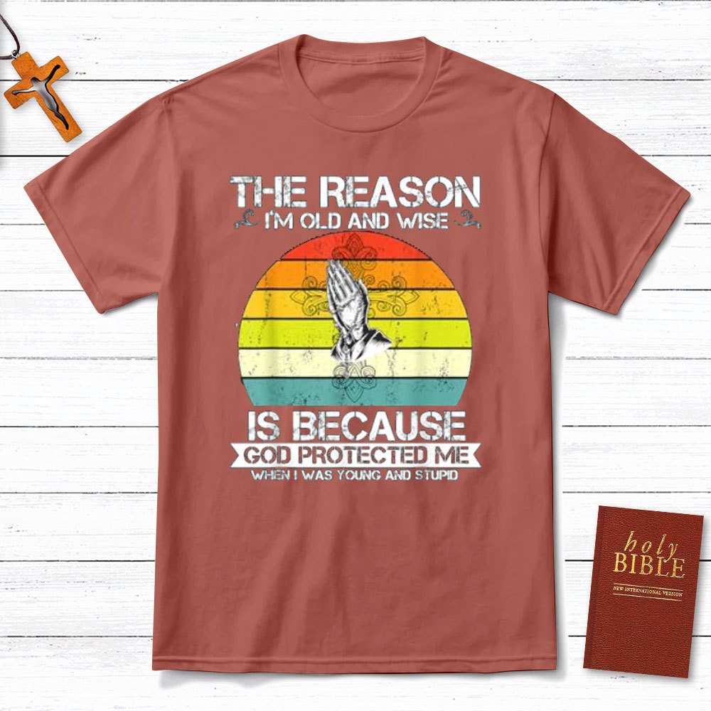 The Reason Is God Protected Me Christian T-Shirt