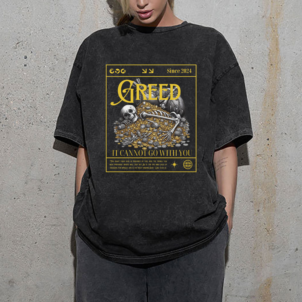 The Rich Fool Christian Washed T-Shirt