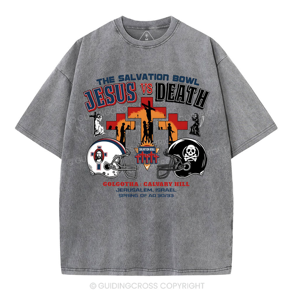 Double-sided sample washed T-Shirt Sale - GuidingCross
