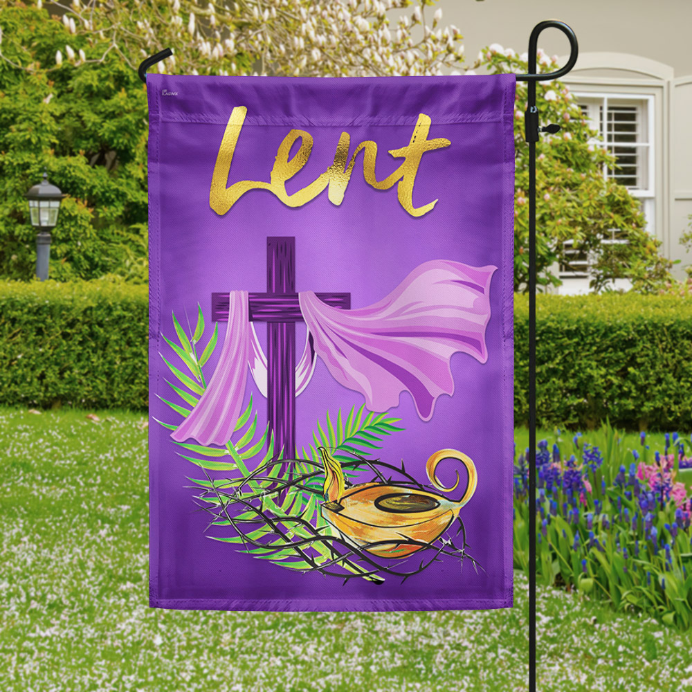 The Season Of Lent Christian Flag