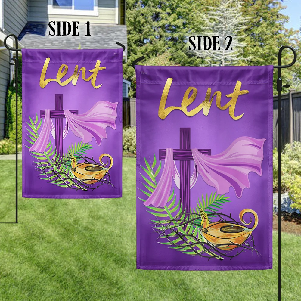 The Season Of Lent Christian Flag
