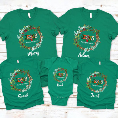 The Season The Reason Merry Christmas Family Matching Shirts