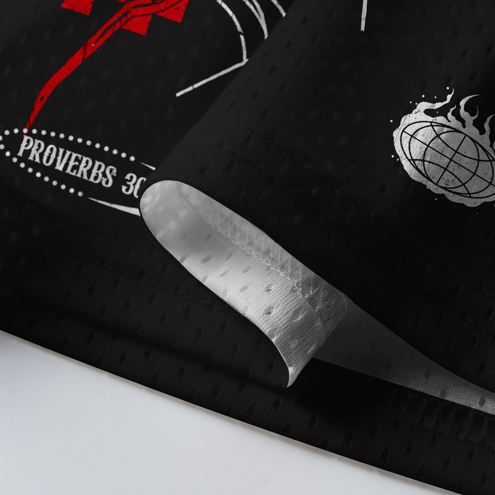 The Spider Taketh Hold With Her Hands Christian Mesh Jersey