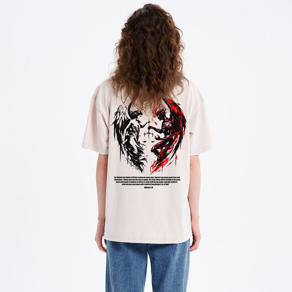 The Lord Spots Me Christian Washed T-Shirt