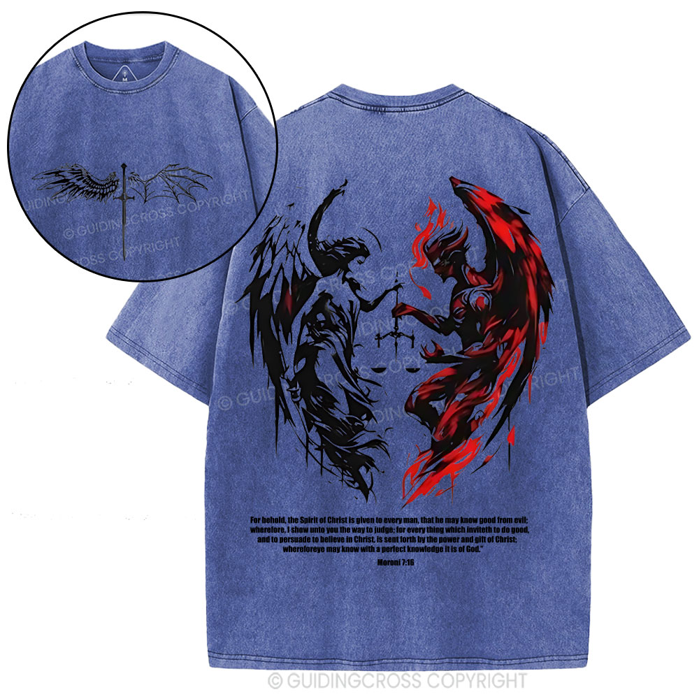 The Lord Spots Me Christian Washed T-Shirt