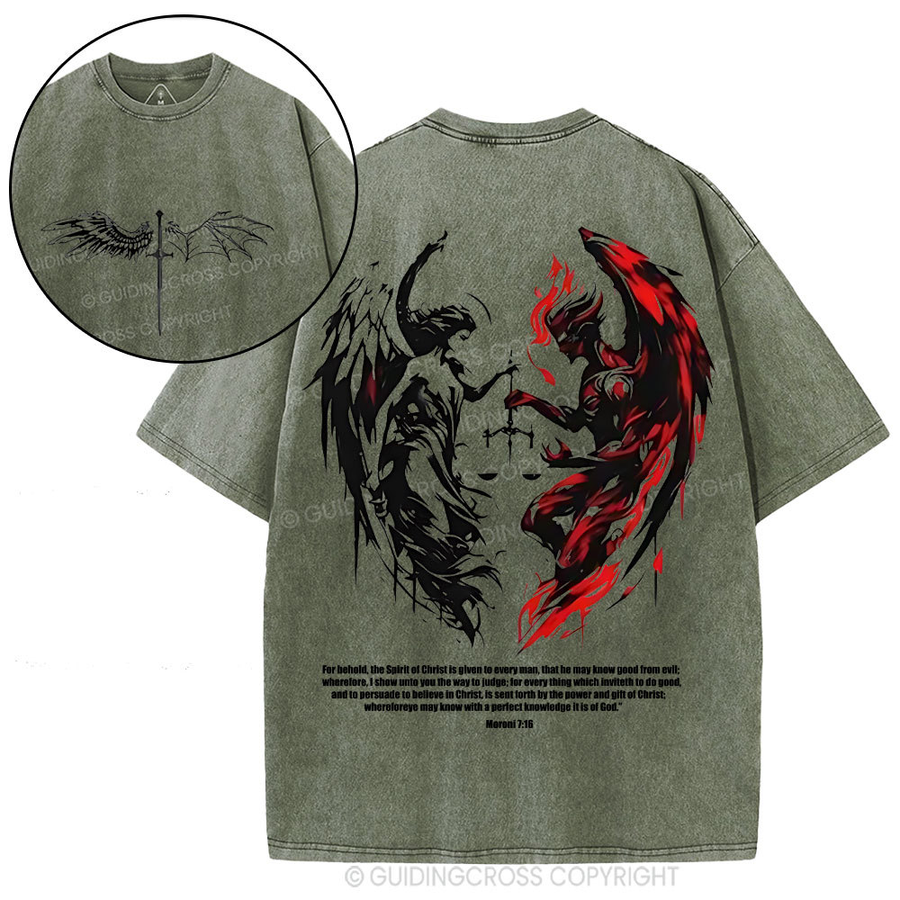 The Lord Spots Me Christian Washed T-Shirt