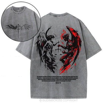 The Lord Spots Me Christian Washed T-Shirt